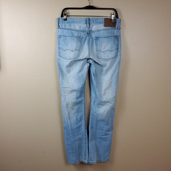 American Eagle Light Wash Original Straight Jeans Size 30x32 - Picture 5 of 9